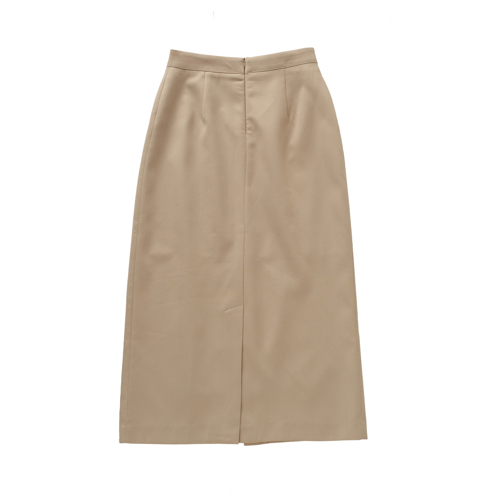 Asymmetric Pleat Straight Skirt/アシンメトリ プリーツ ストレート スカート