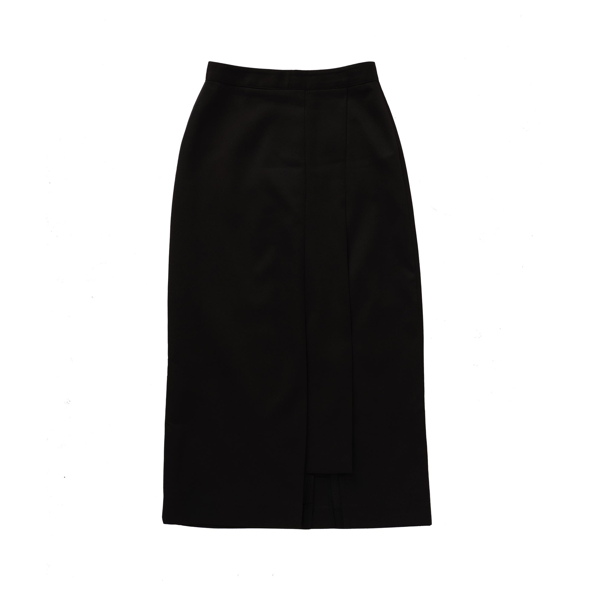 Asymmetric Pleat Straight Skirt/アシンメトリ プリーツ ストレート スカート