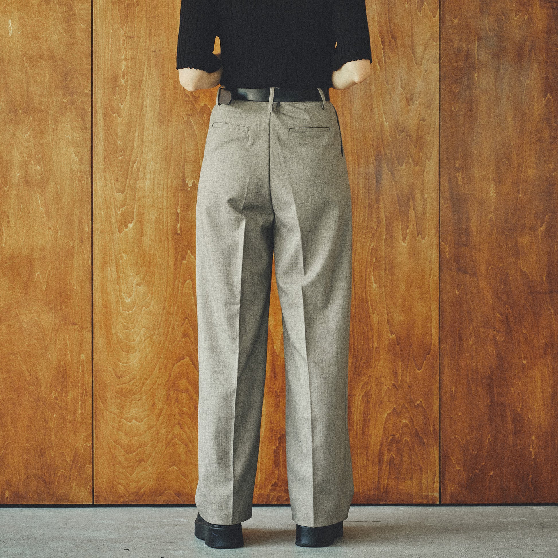 Double-Tuck Wool Trousers/タブルタック ウール トラウザー