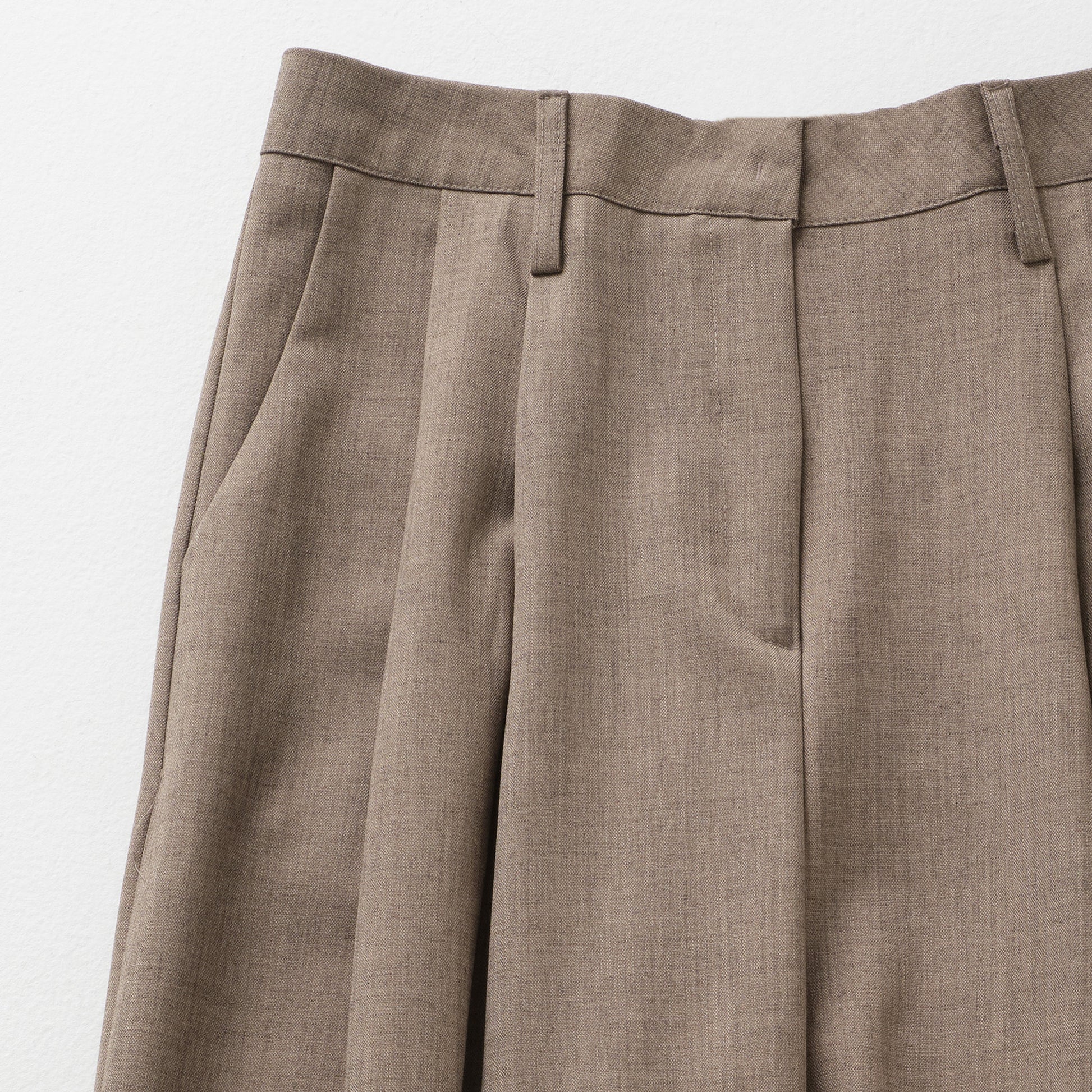 Double-Tuck Wool Trousers/タブルタック ウール トラウザー