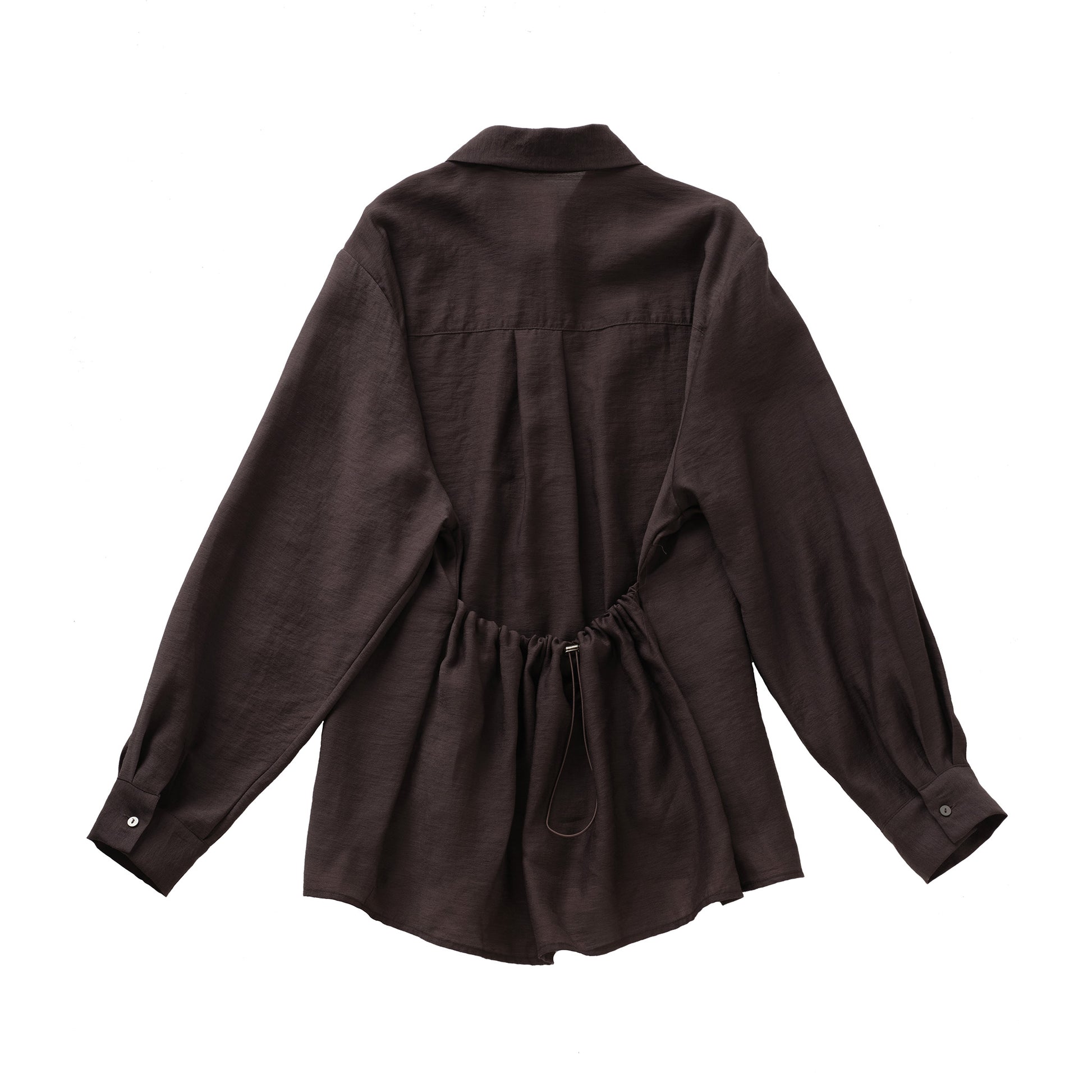 Draped Back Tie Shirt/ドレープ バック シャツ