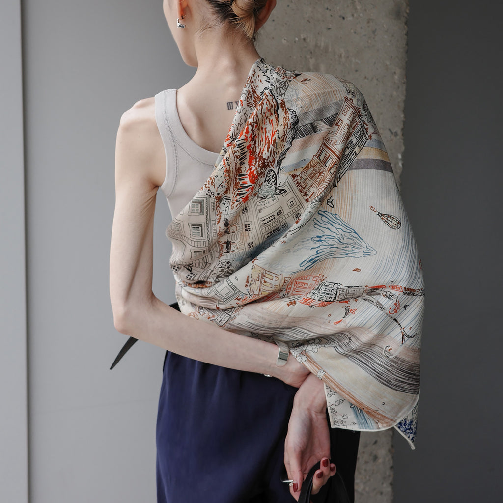 Versatile Cashmere/Silk Scarf ヴェルサティル カシミア/シルク スカーフ