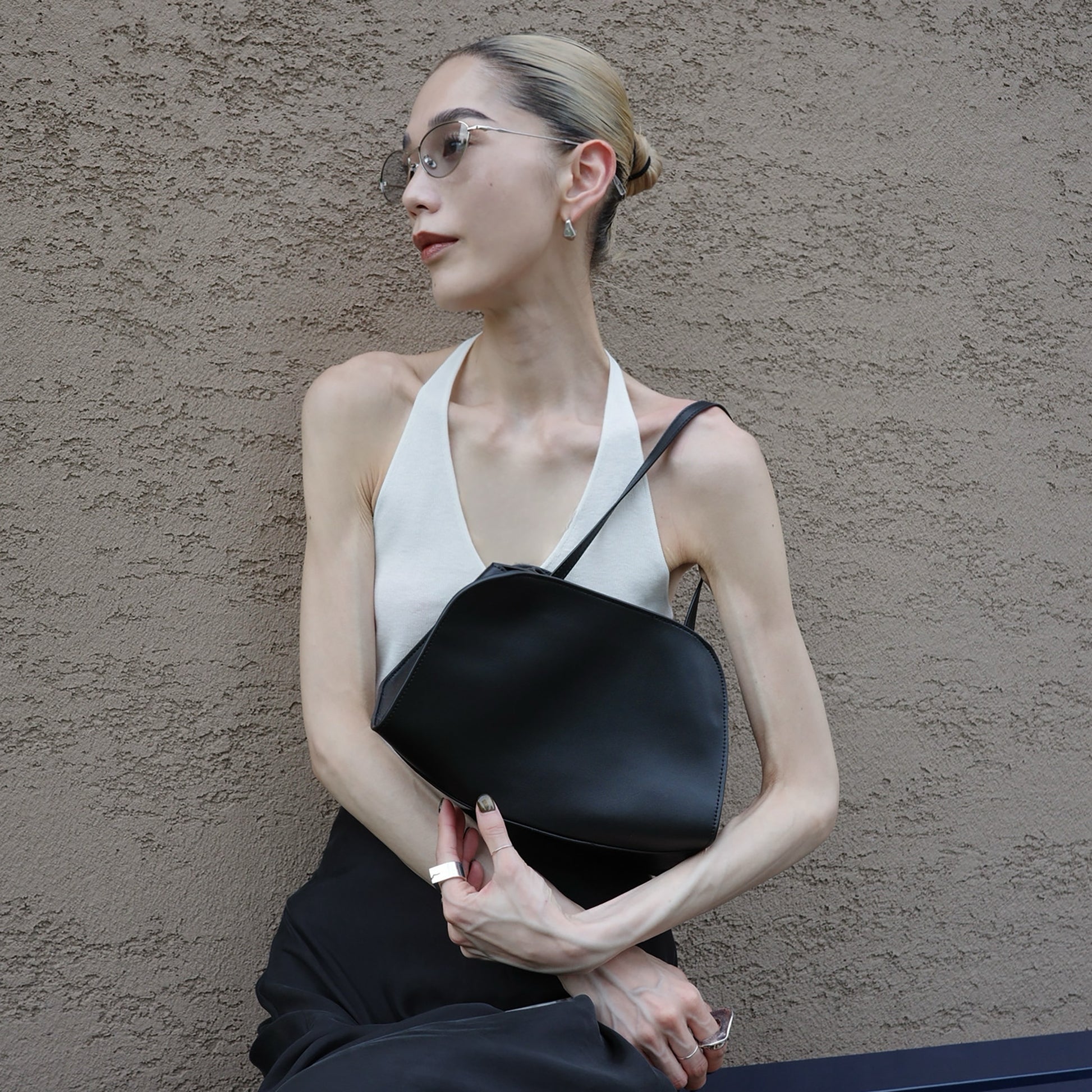 【10下旬発送予定】Minimal Cow Leather Multi Bag　ミニマルカウレザーマルチバッグ