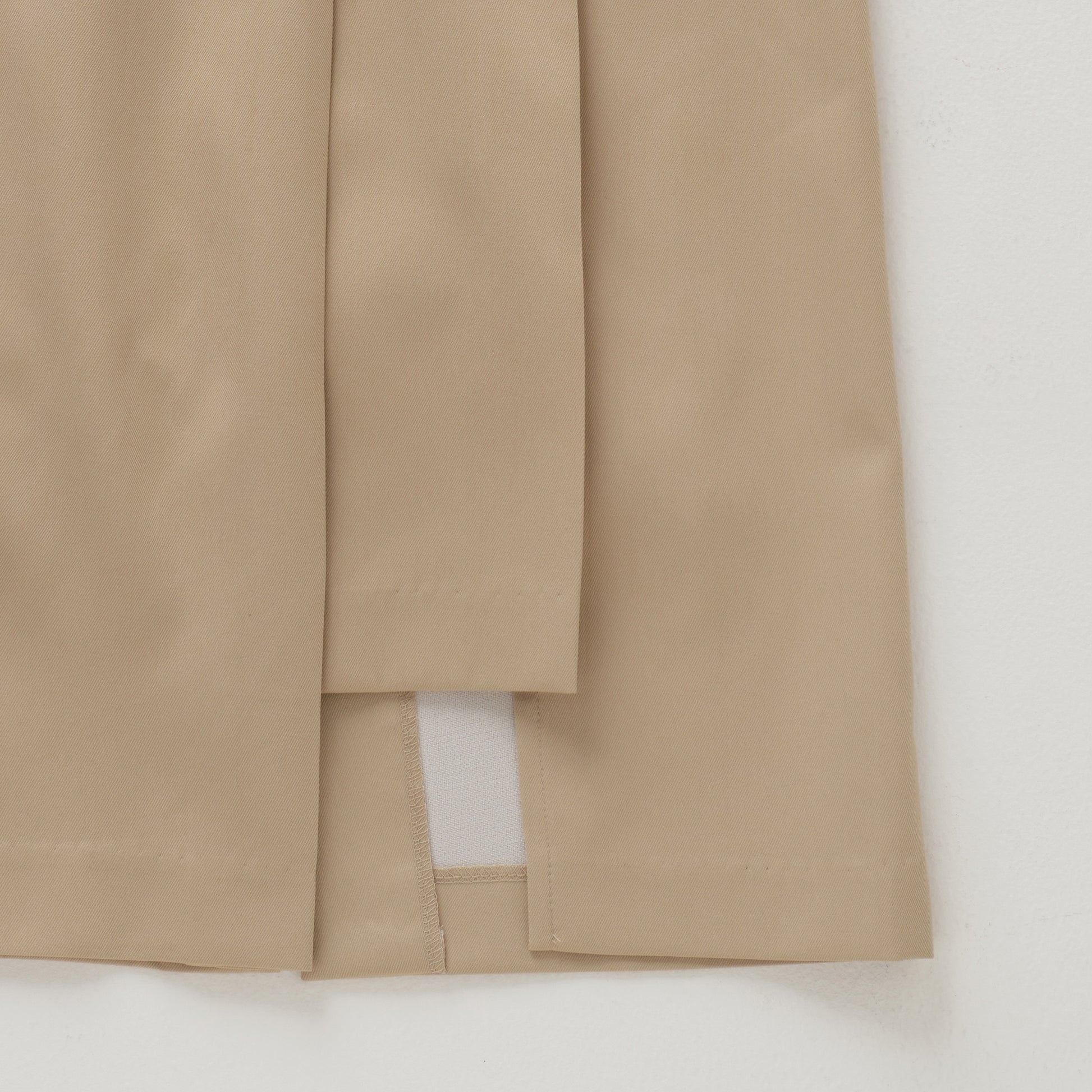 Asymmetric Pleat Straight Skirt/アシンメトリ プリーツ ストレート スカート