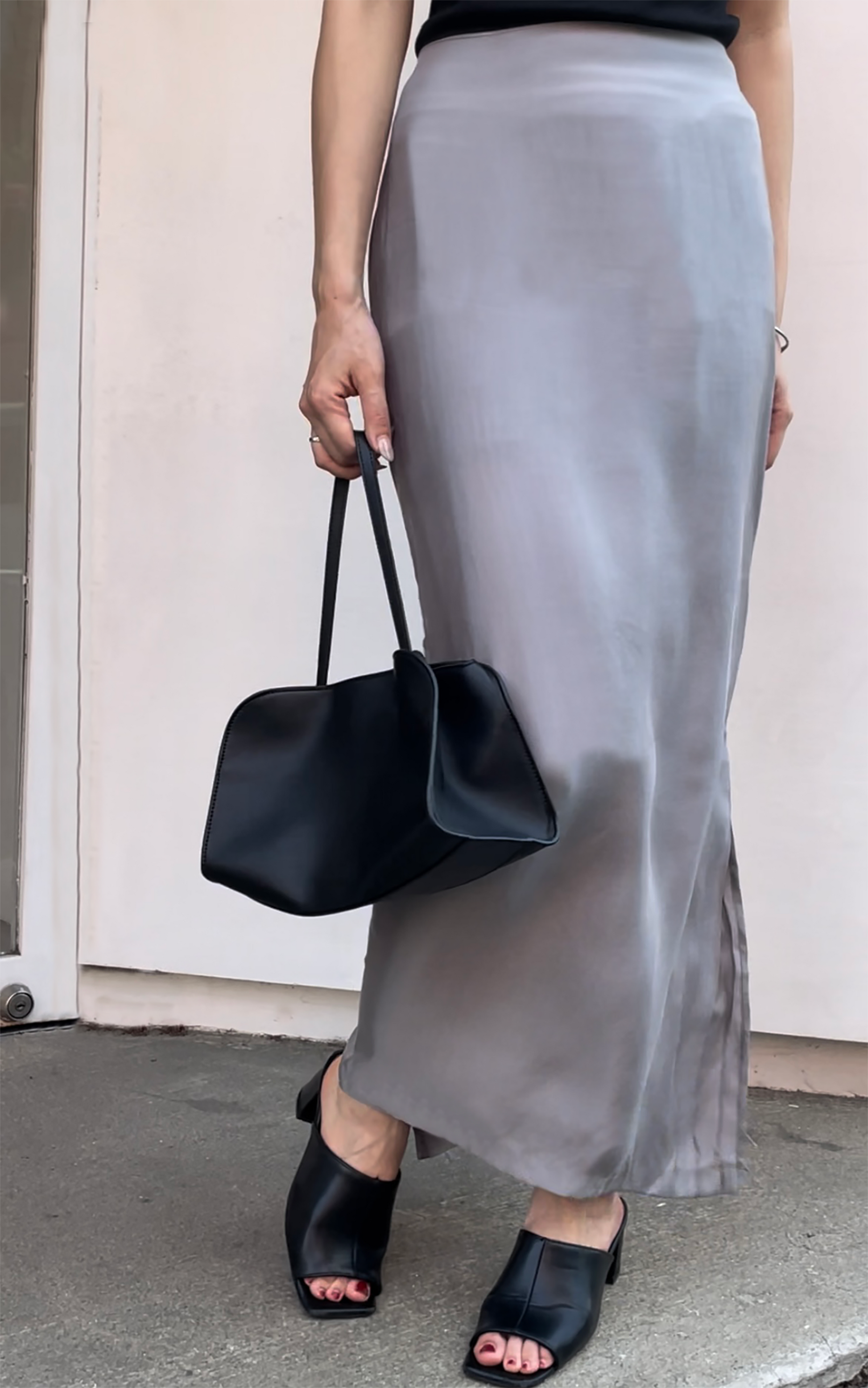 Pleated Vintage Satin Skirt プリーツヴィンテージサテンスカート