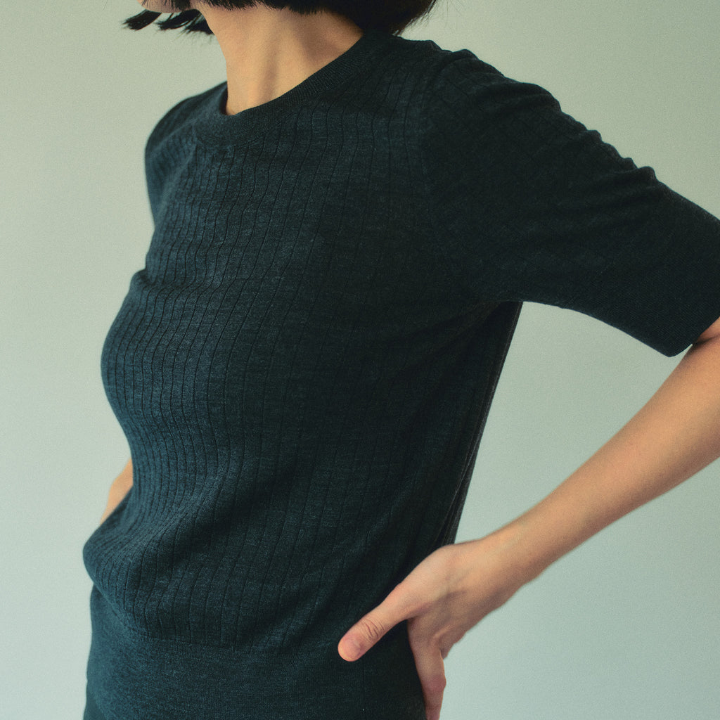 Wool Crew Neck Top/ウール クルーネック トップ
