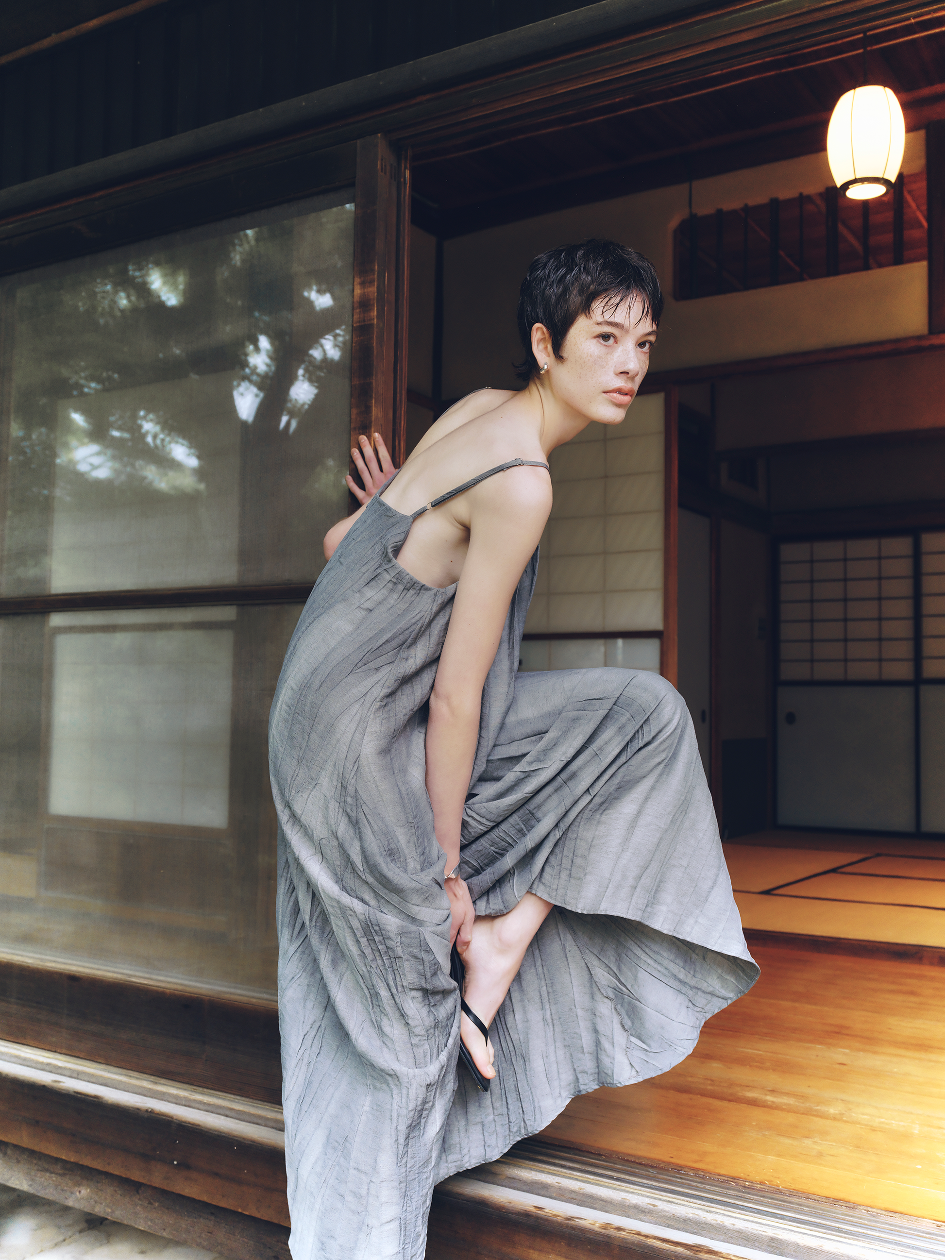 Silk/Linen Cami Dress　シルクリネンキャミドレス