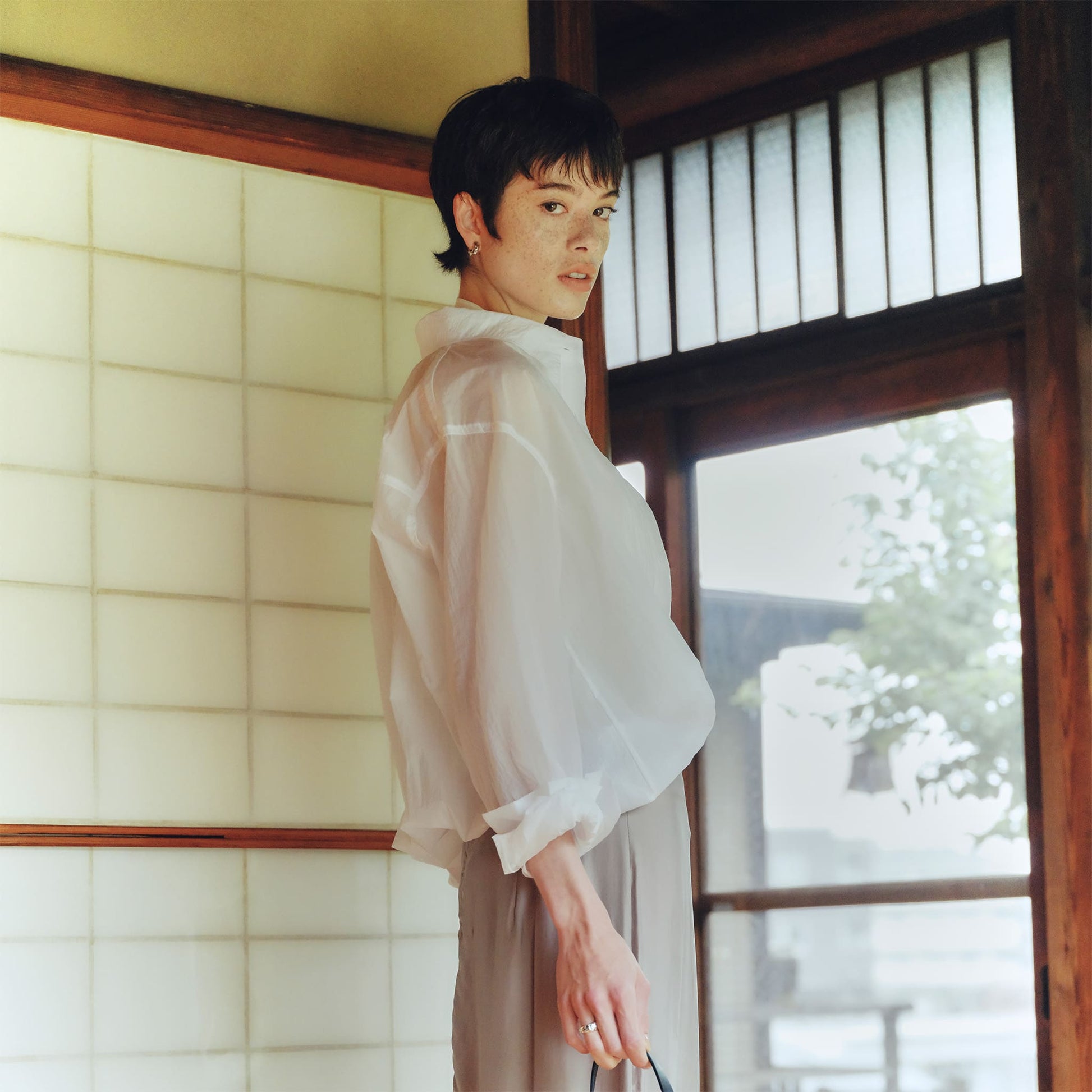 Washed Wrinkle Light Shirt　ウォッシュドリンクルライトシャツ