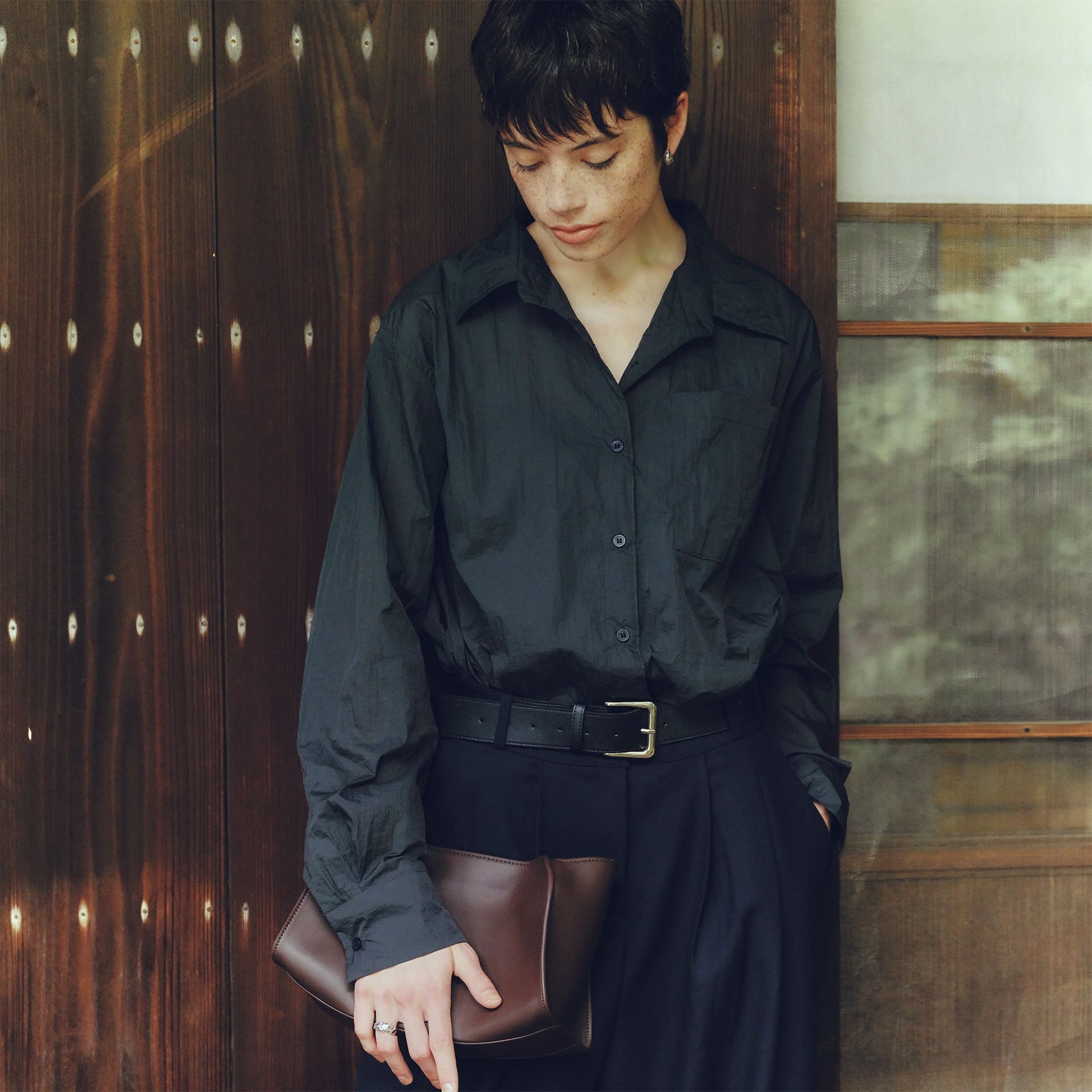 Washed Wrinkle Light Shirt　ウォッシュドリンクルライトシャツ