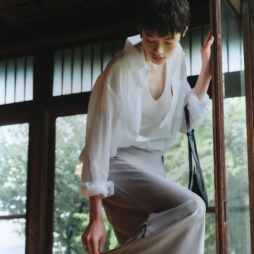 Washed Wrinkle Light Shirt　ウォッシュドリンクルライトシャツ