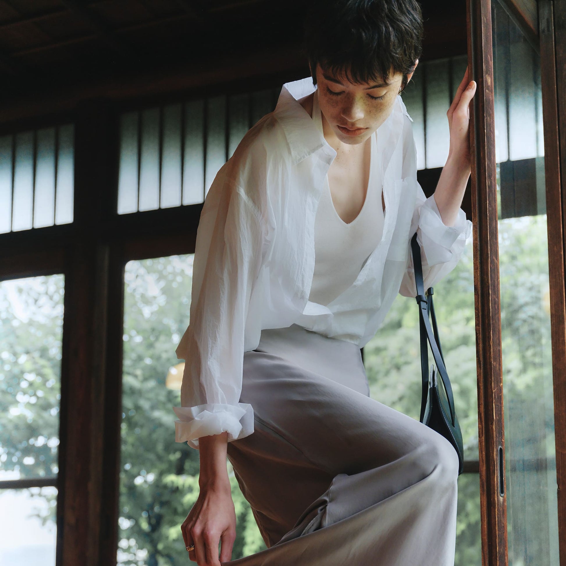 Washed Wrinkle Light Shirt　ウォッシュドリンクルライトシャツ