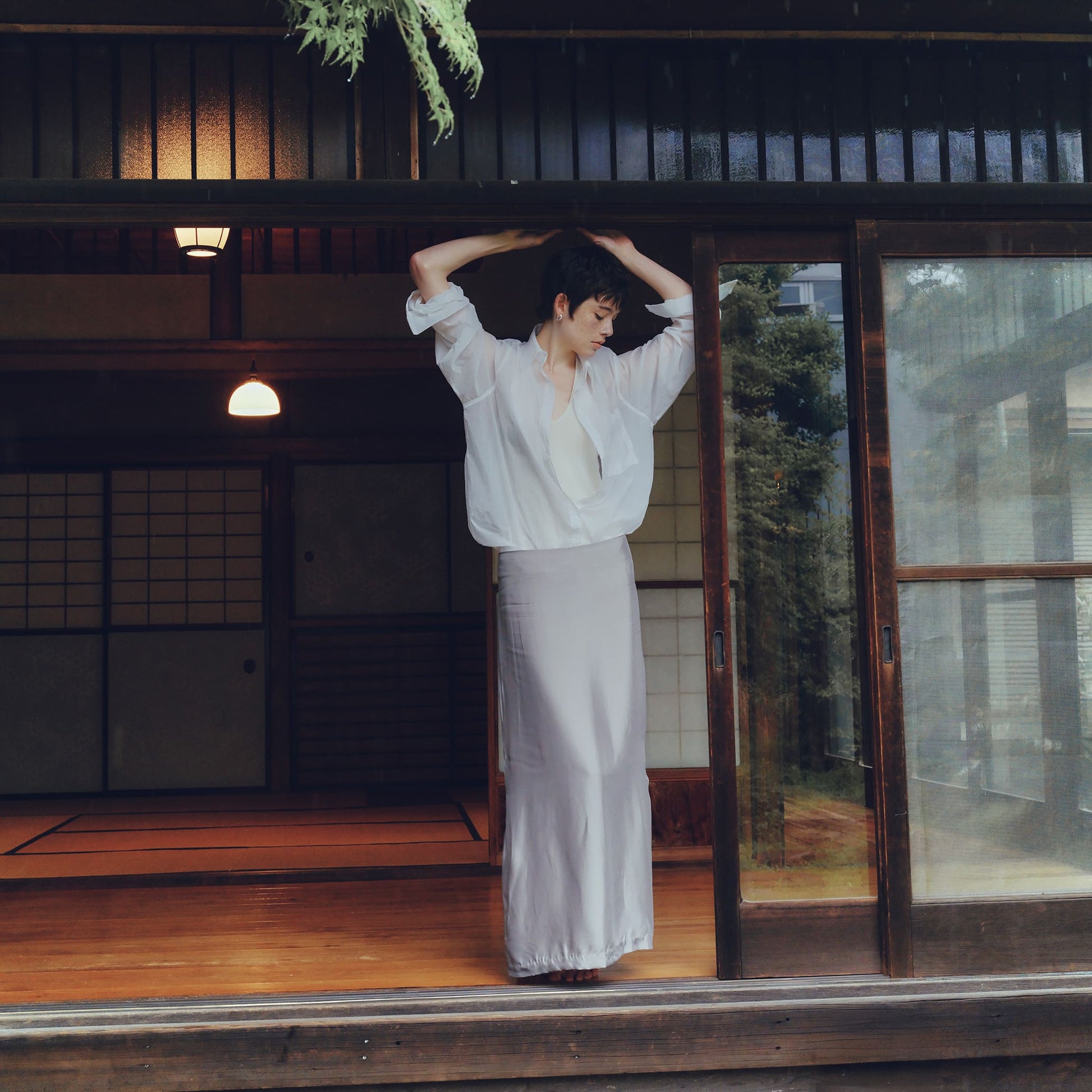 Pleated Vintage Satin Skirt プリーツヴィンテージサテンスカート
