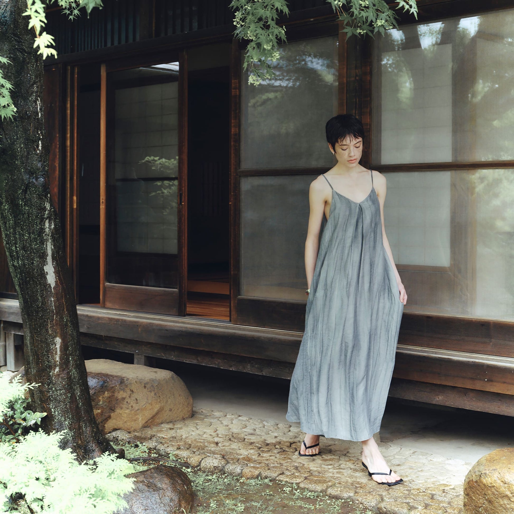 Silk/Linen Cami Dress　シルクリネンキャミドレス