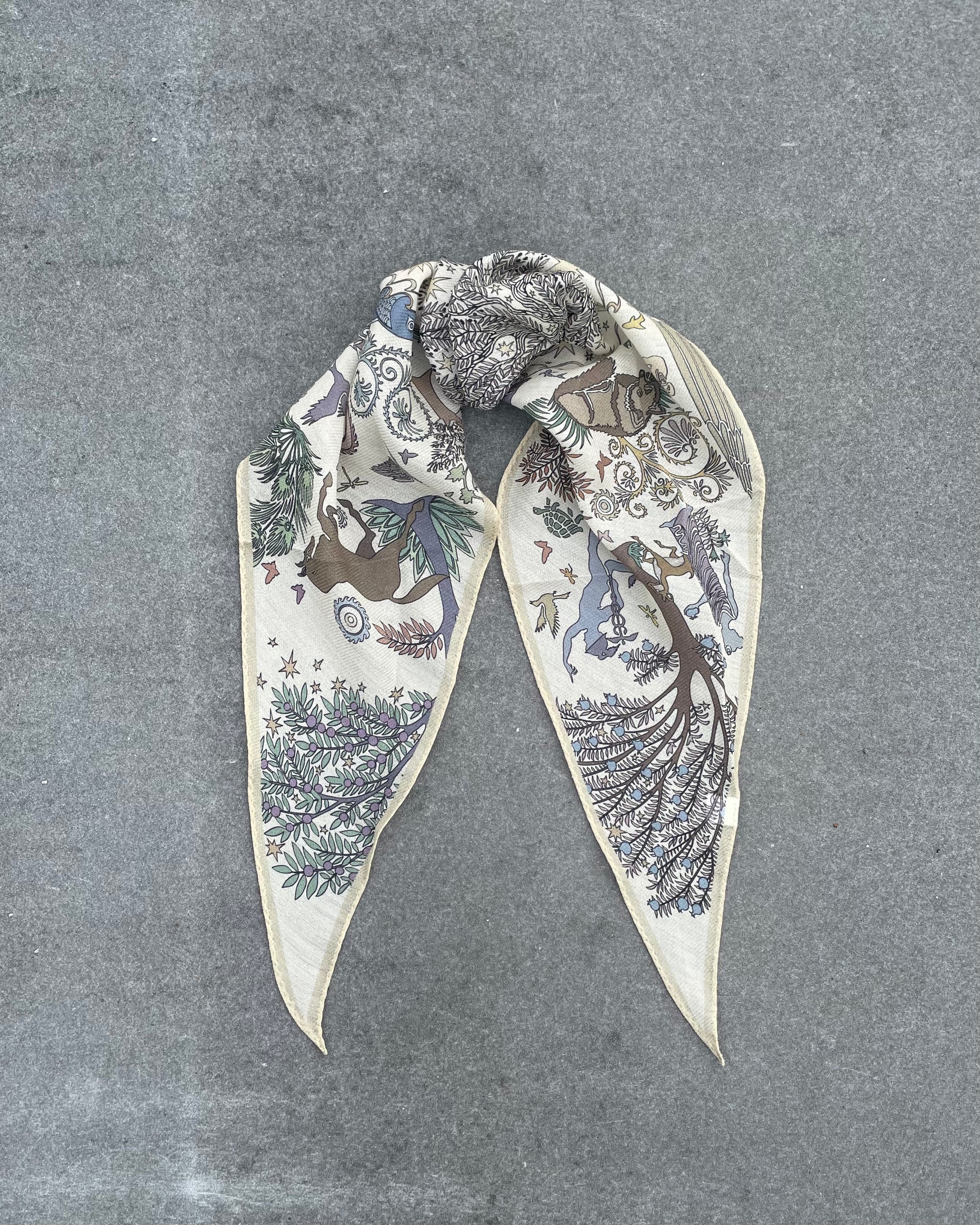 Silk Wool Slim Stole