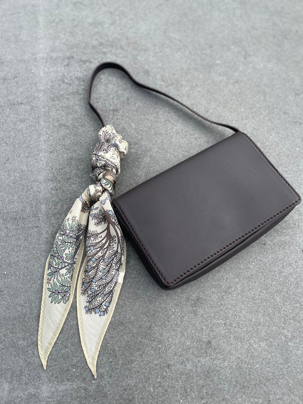 Silk Wool Slim Stole