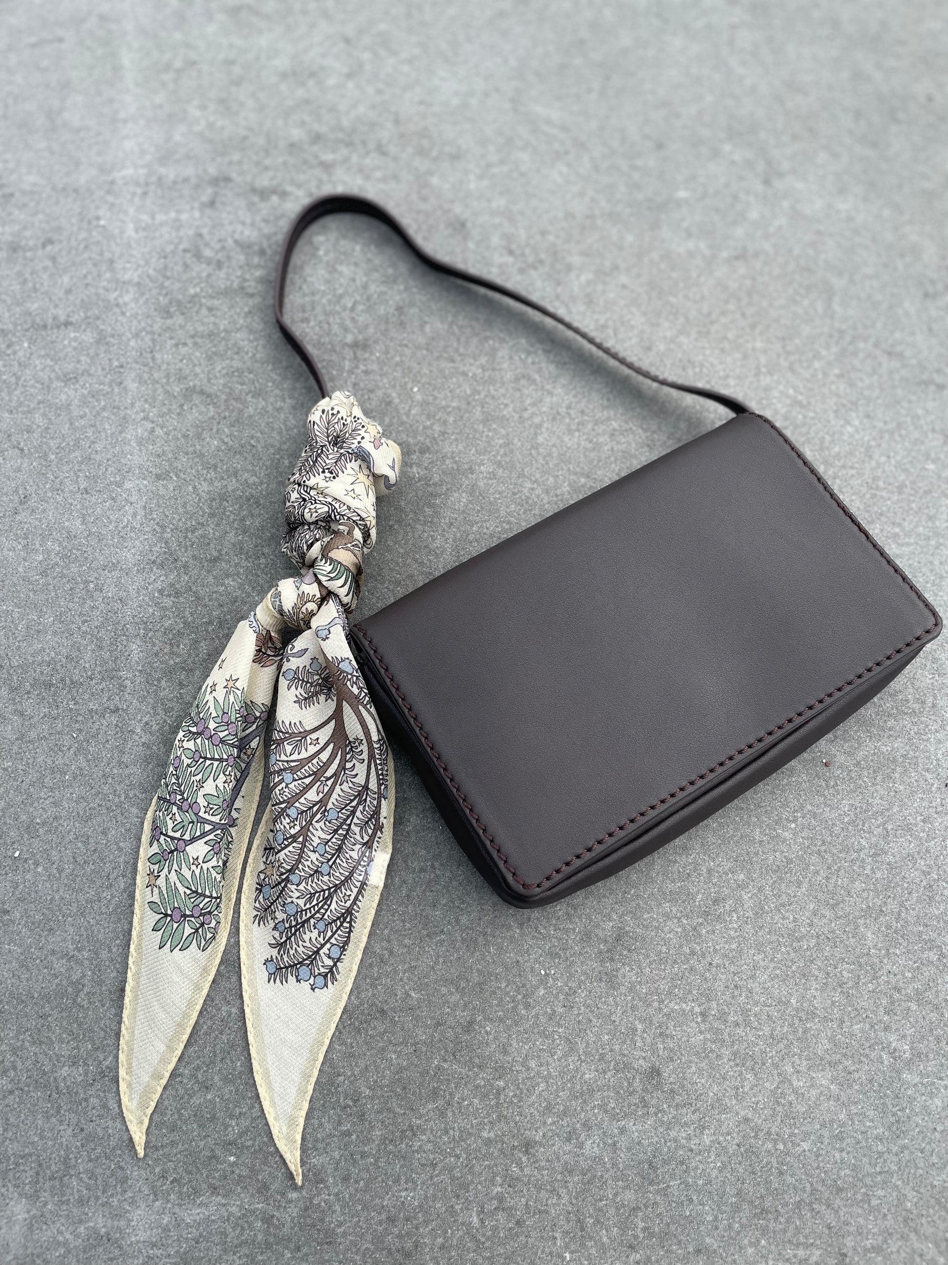 Silk Wool Slim Stole