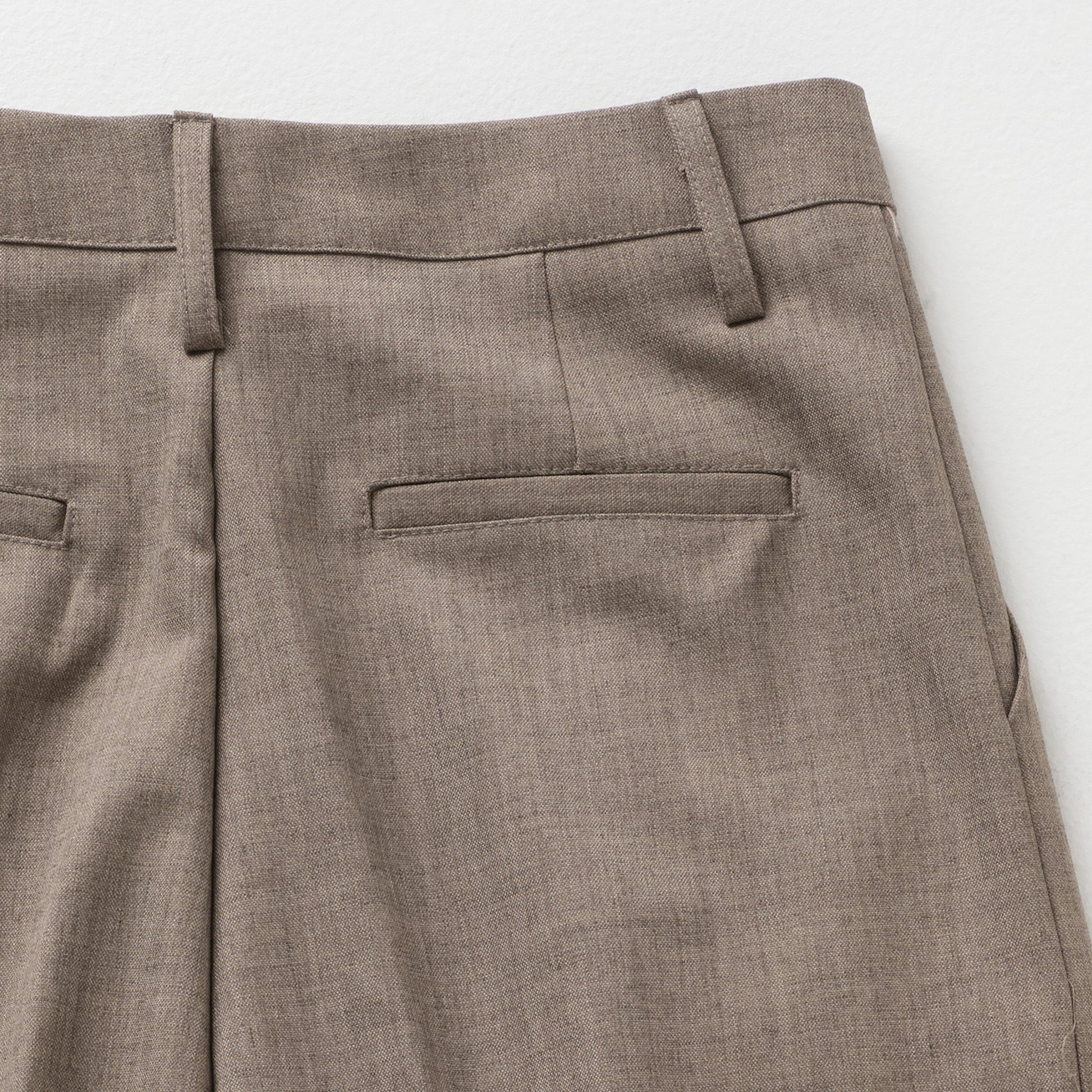Double-Tuck Wool Trousers/タブルタック ウール トラウザー