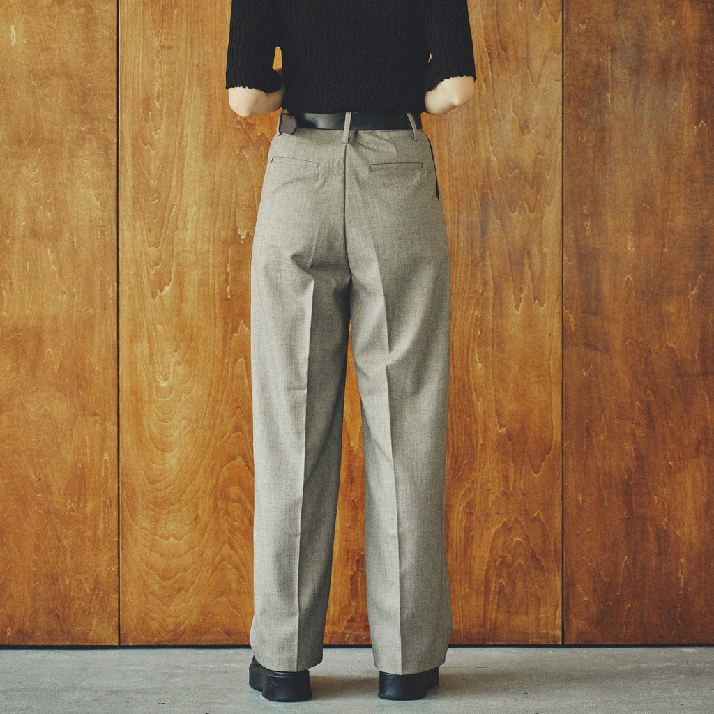Double-Tuck Wool Trousers/タブルタック ウール トラウザー