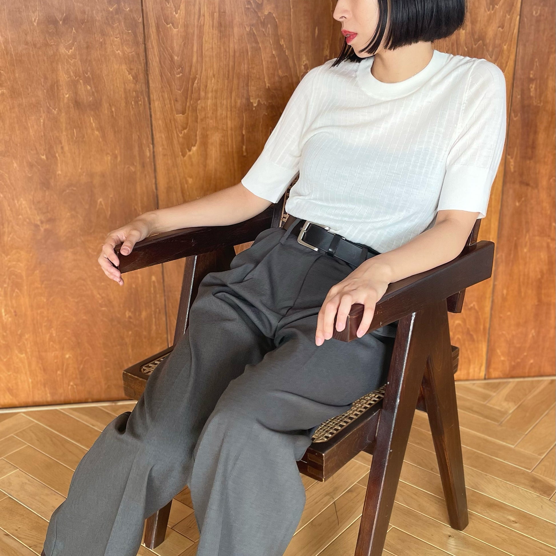 Wool Crew Neck Top/ウール クルーネック トップ
