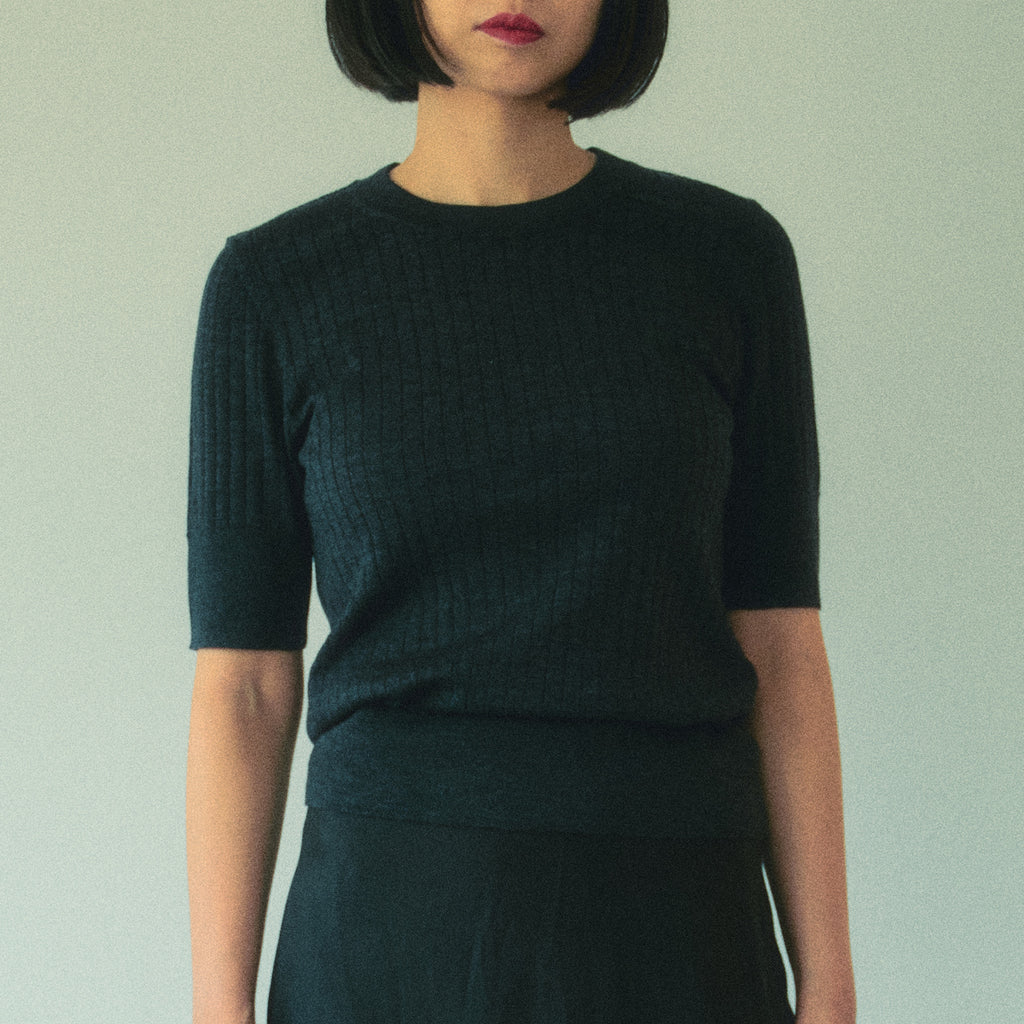 Wool Crew Neck Top/ウール クルーネック トップ