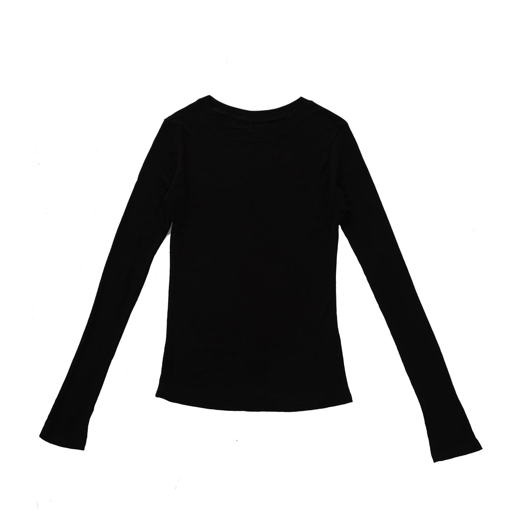 Wool-Tencel Back-Slit Top/ウール テンセル バックスリット トップ