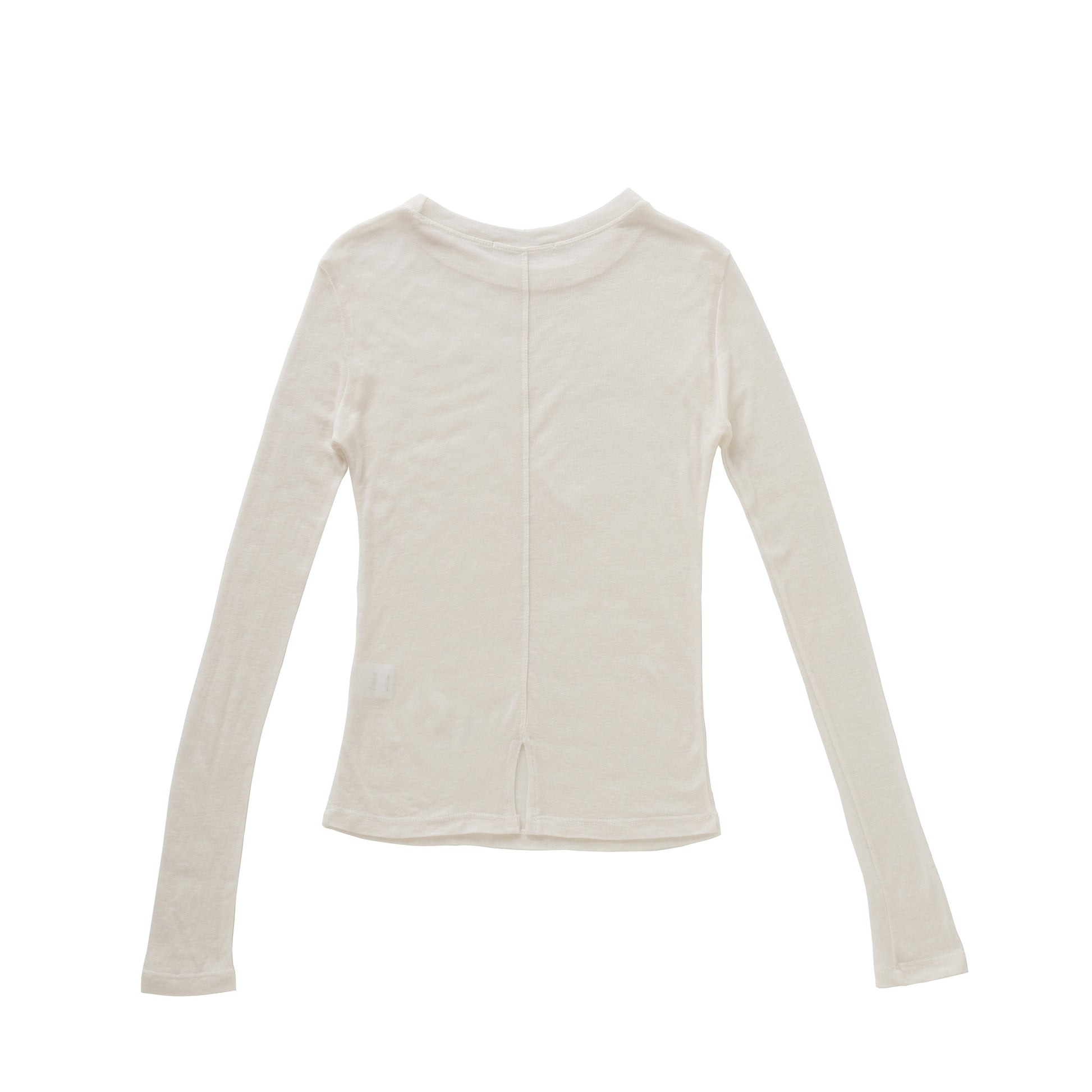 Wool-Tencel Back-Slit Top/ウール テンセル バックスリット トップ