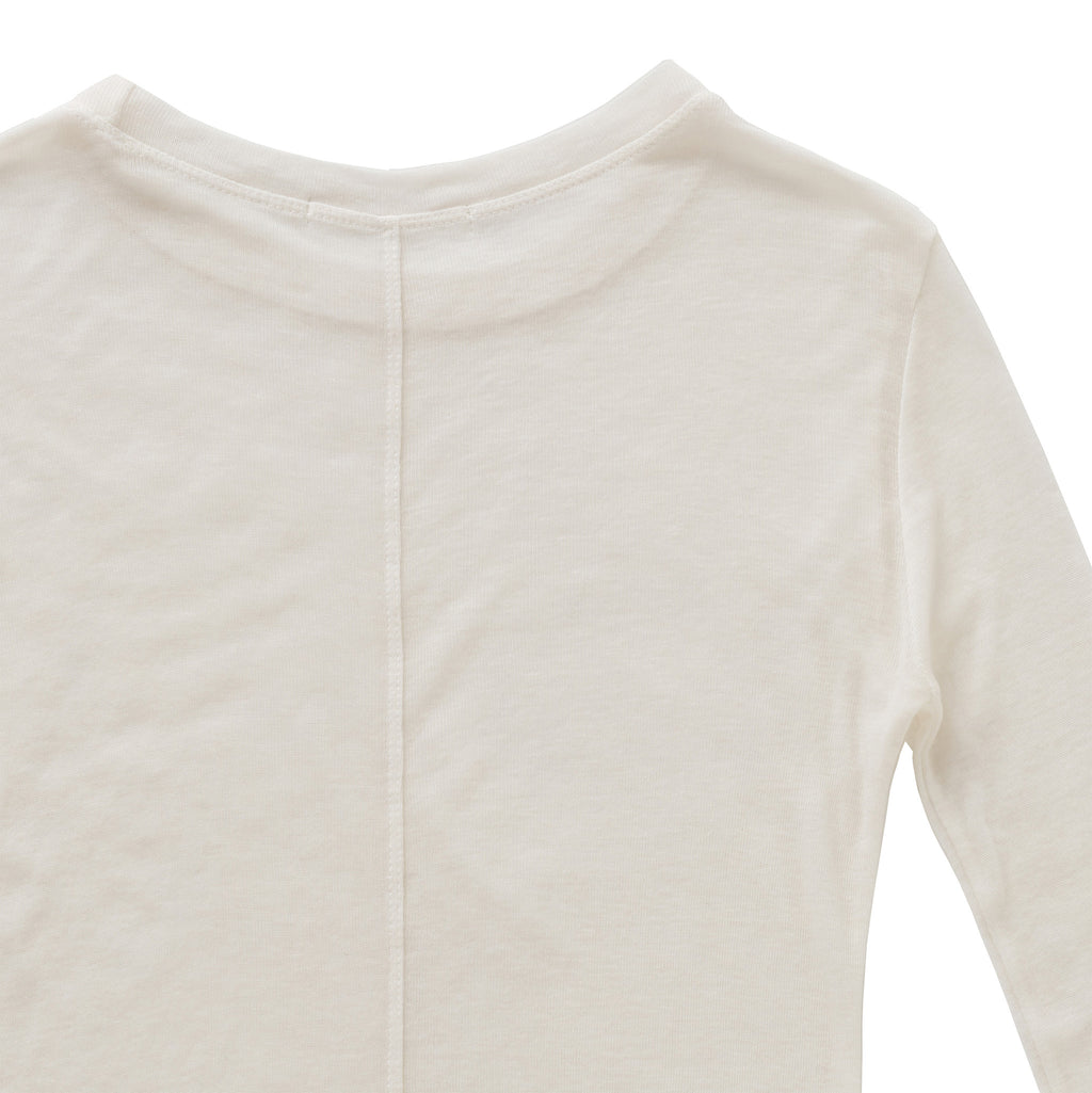 Wool-Tencel Back-Slit Top/ウール テンセル バックスリット トップ