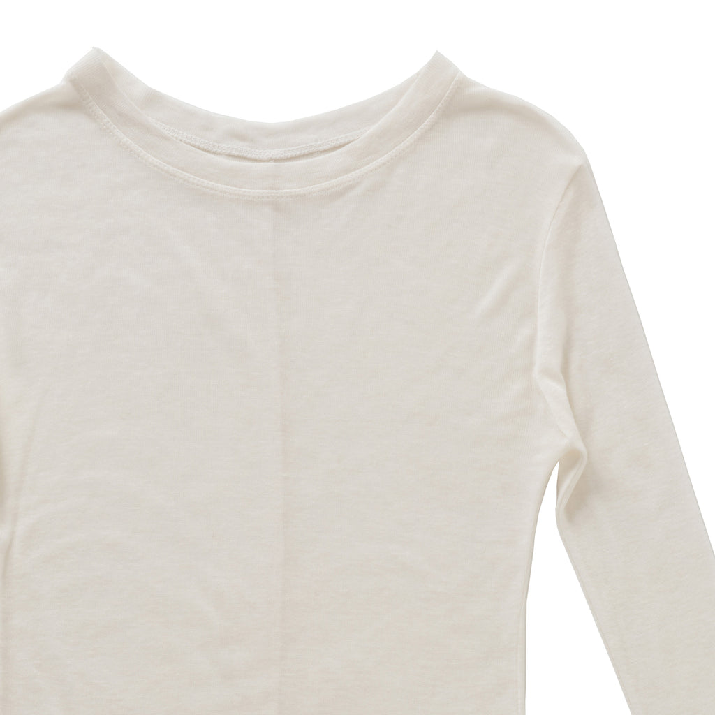 Wool-Tencel Back-Slit Top/ウール テンセル バックスリット トップ