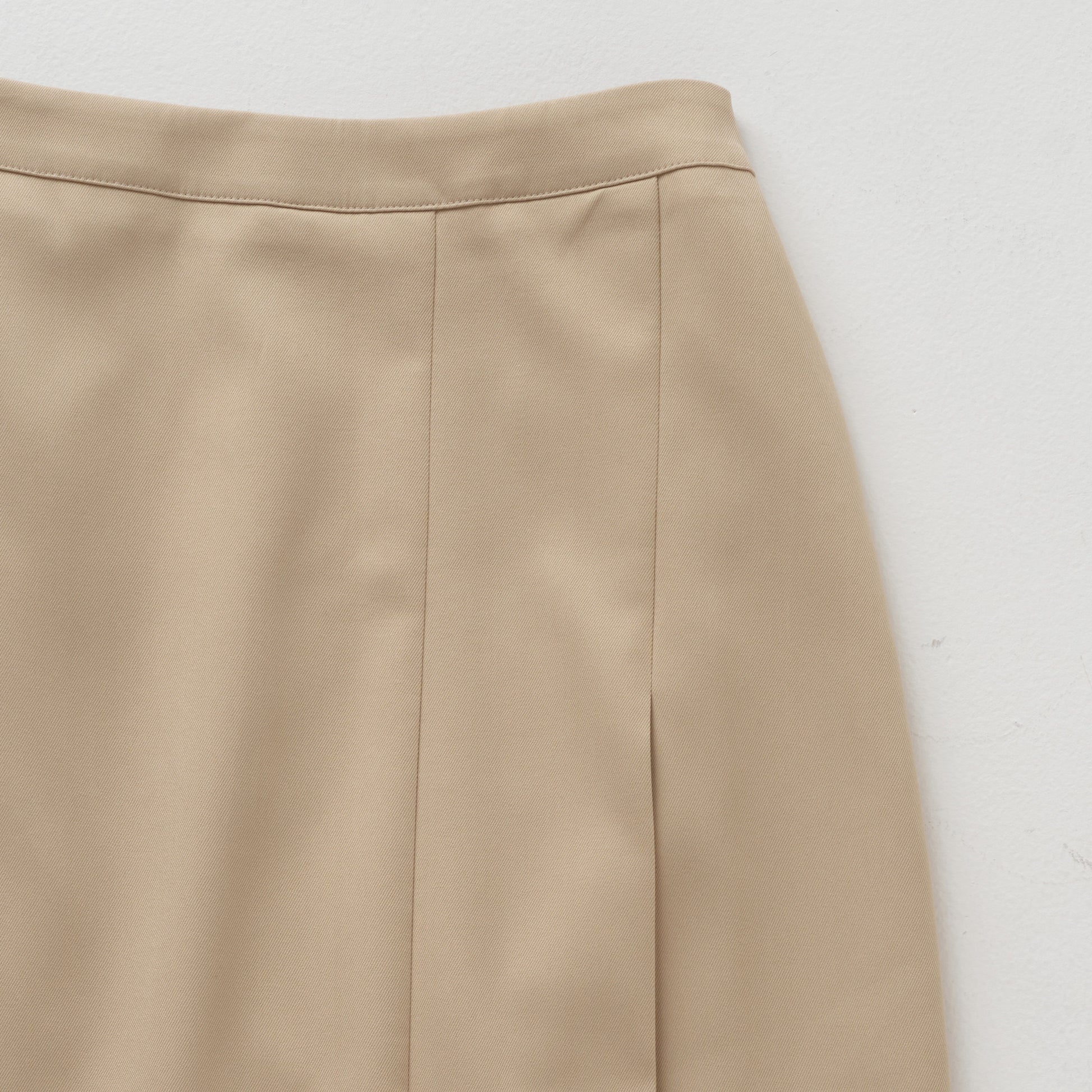 Asymmetric Pleat Straight Skirt/アシンメトリ プリーツ ストレート スカート