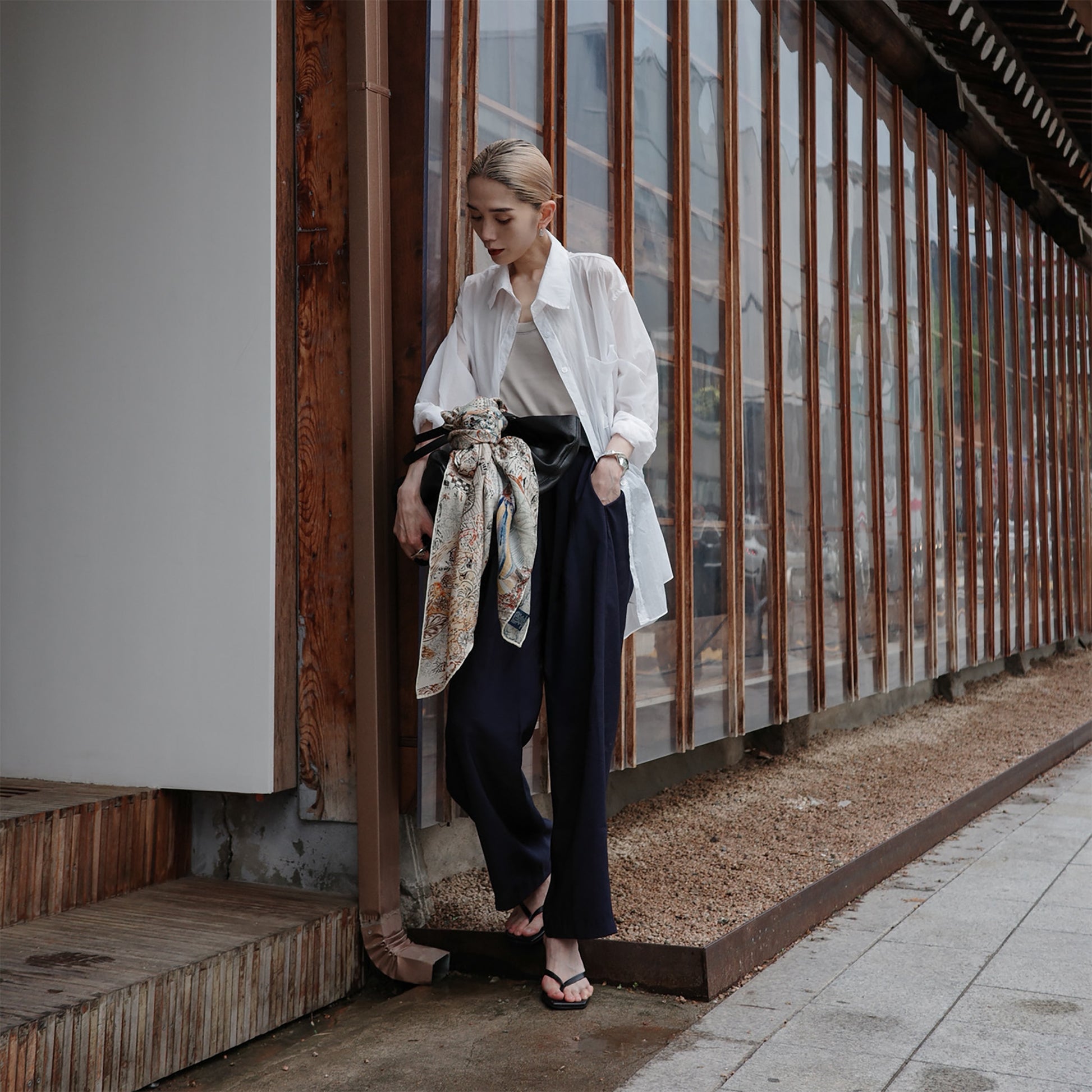 Washed Wrinkle Light Shirt　ウォッシュドリンクルライトシャツ